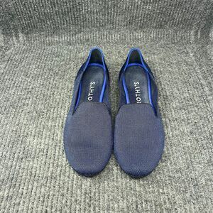 Rothy’s The Loafer Round Toe Flats Work Knit Navy Blue Women’s Size 10 US